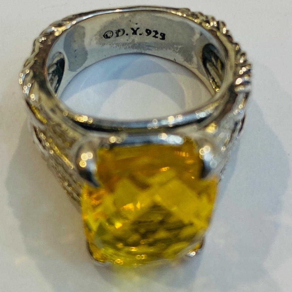 ♥️♥️SOLD♥️♥️DAVID YURMAN Tides Ring Lemon Citrine - Picture 6 of 12